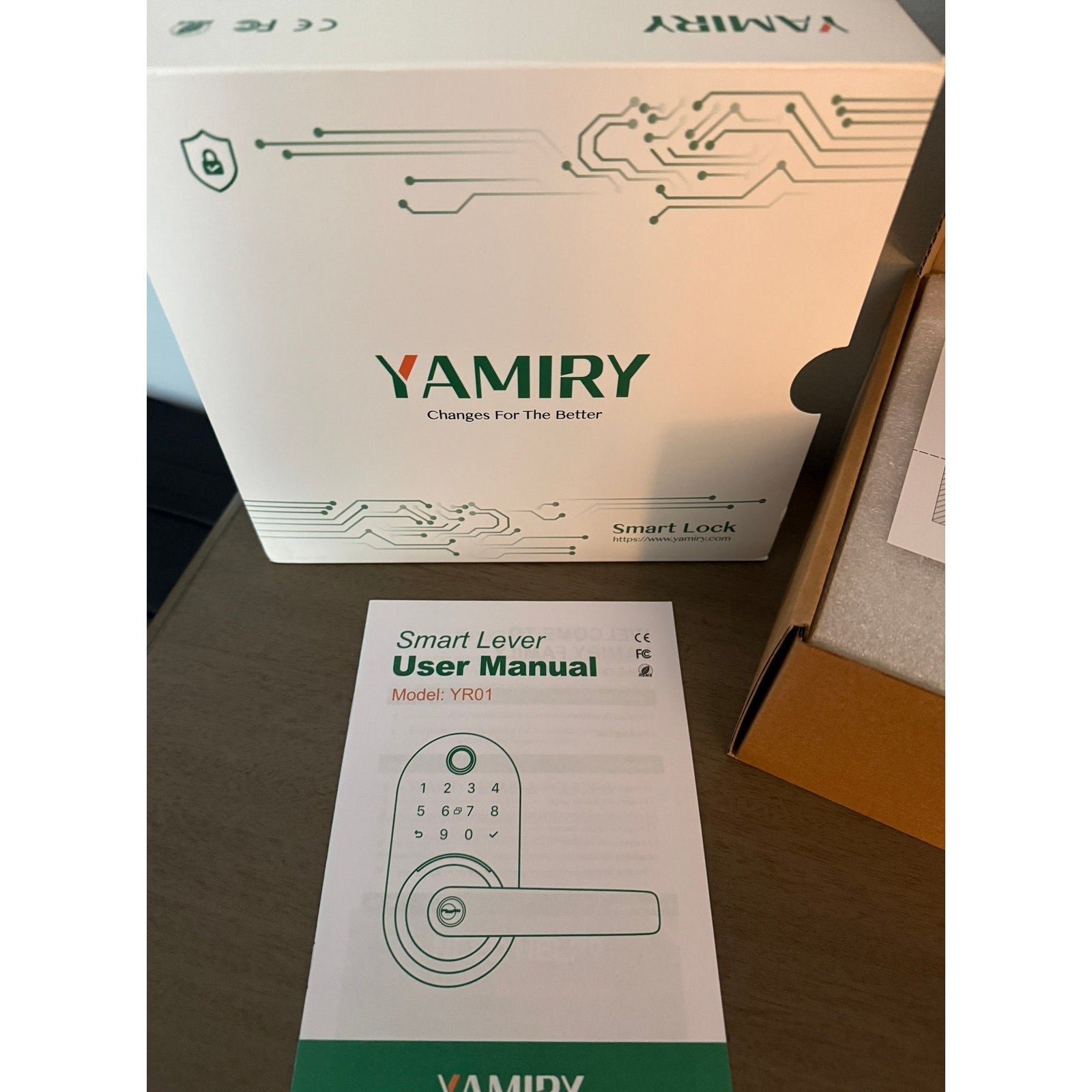 Yamiry Fingerprint Smart Door Lock, Keyless Entry Keypad, APP Control Deadbolt