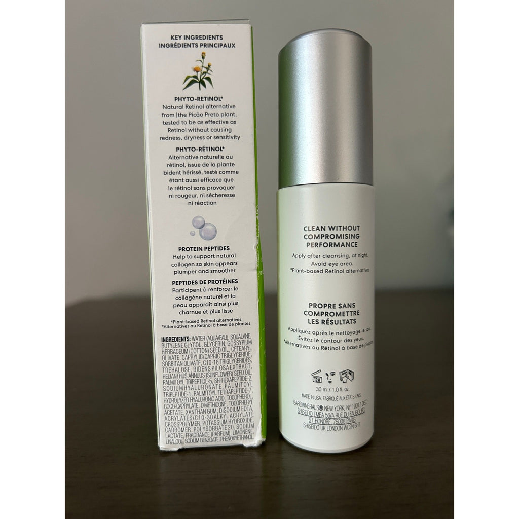 BareMinerals Ageless 10% Phyto-Retinol Night Serum 30ml – Vegan Anti-Aging