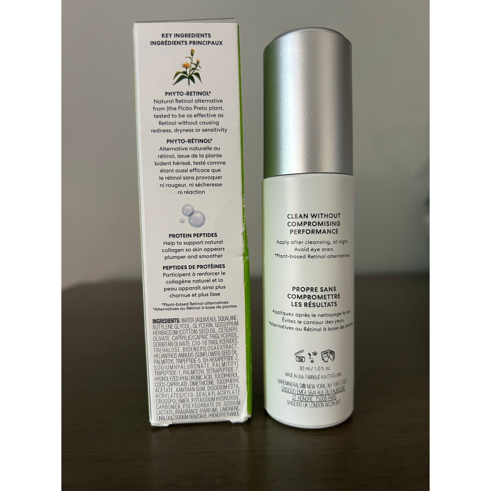 BareMinerals Ageless 10% Phyto-Retinol Night Serum 30ml – Vegan Anti-Aging