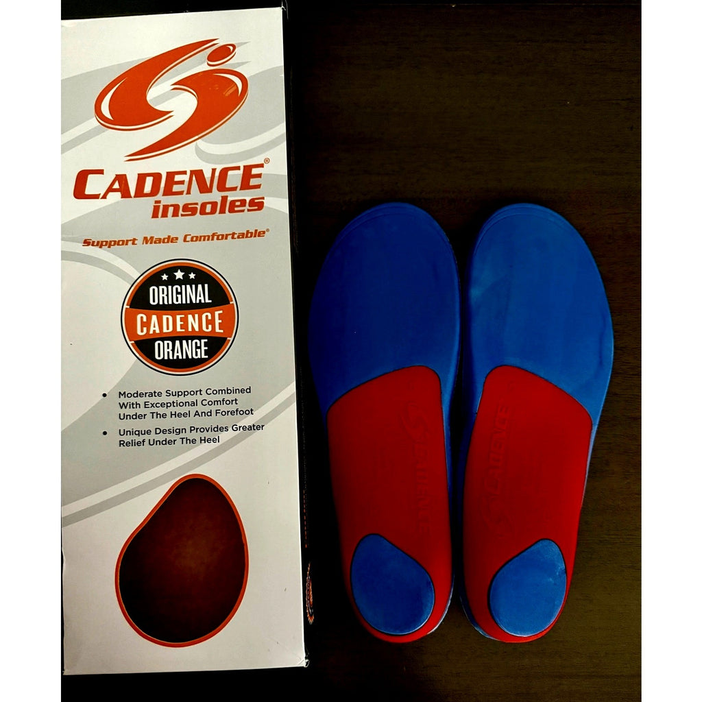 Cadence Original Orange Insoles Size C Men 5‑6 Women 6‑7 | Orthotic Support NIB