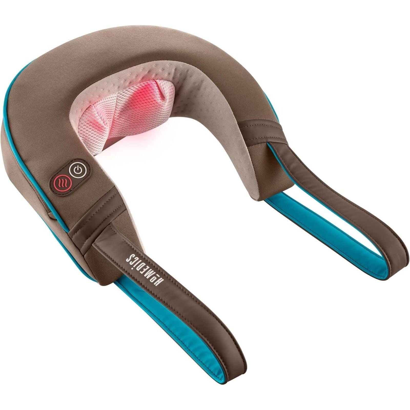 Shiatsu Neck Massager with Heat Integrated Deep-Kneading Comfort Flex - Homedics