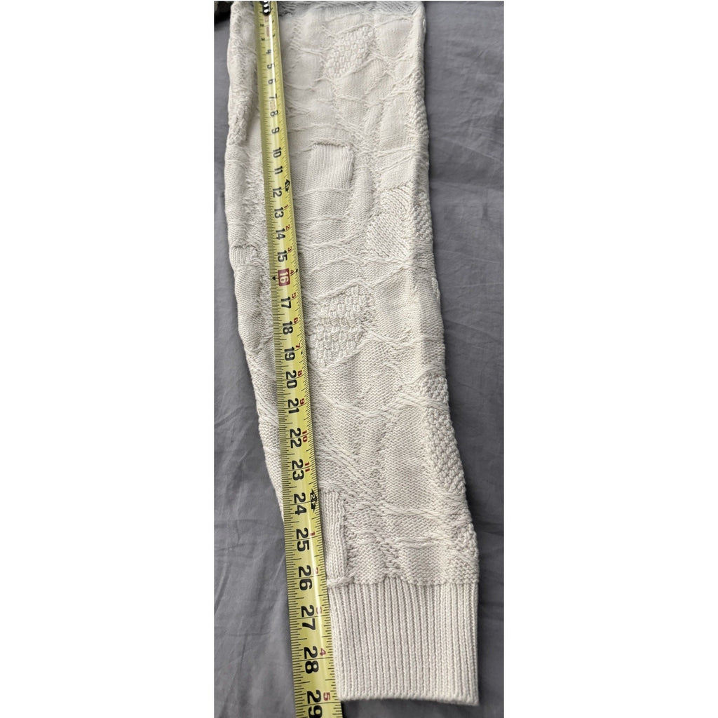 NWT Twenty Montreal Womens Crossover Knit Gradient Joggers Gray / Cream Sz Small