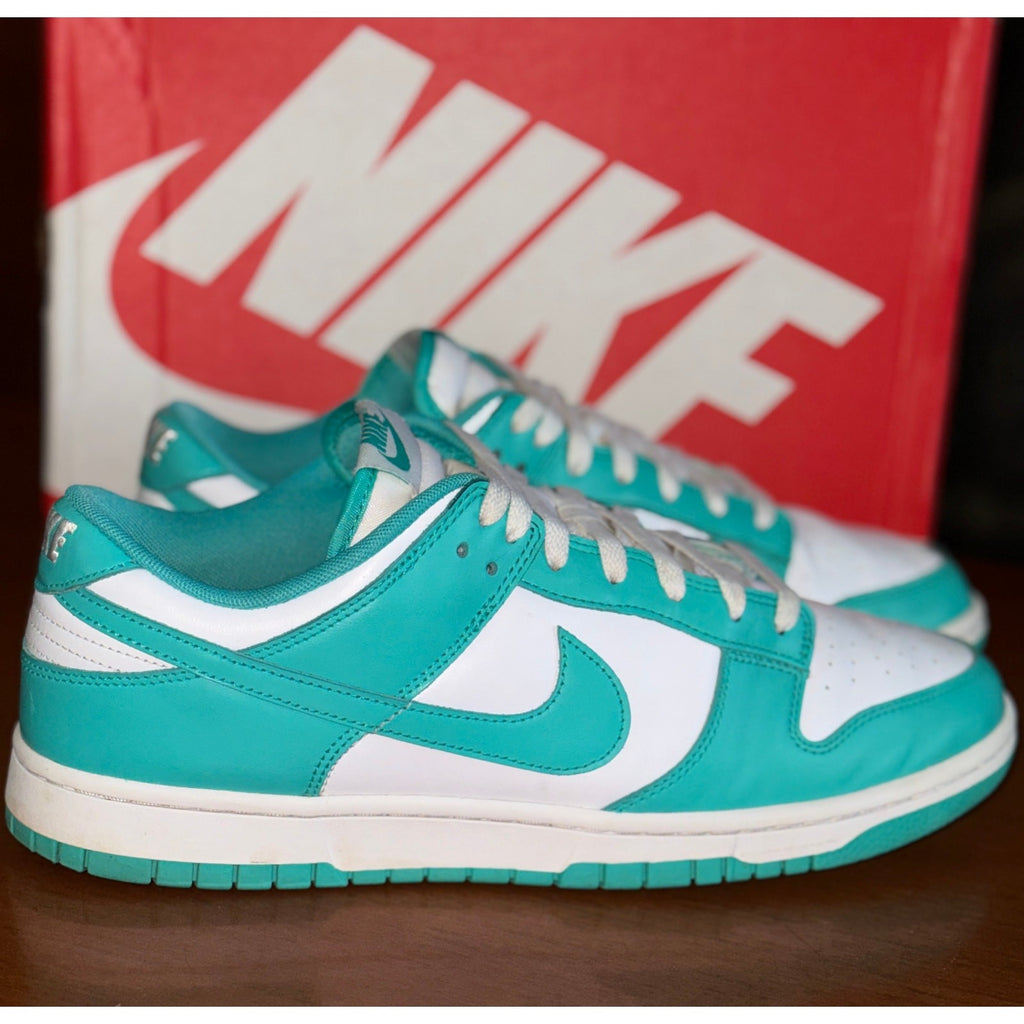 Nike Dunk Low "Clear Jade" Men US Size 11.5 Excellent PreOwned Cond DV0833-101 