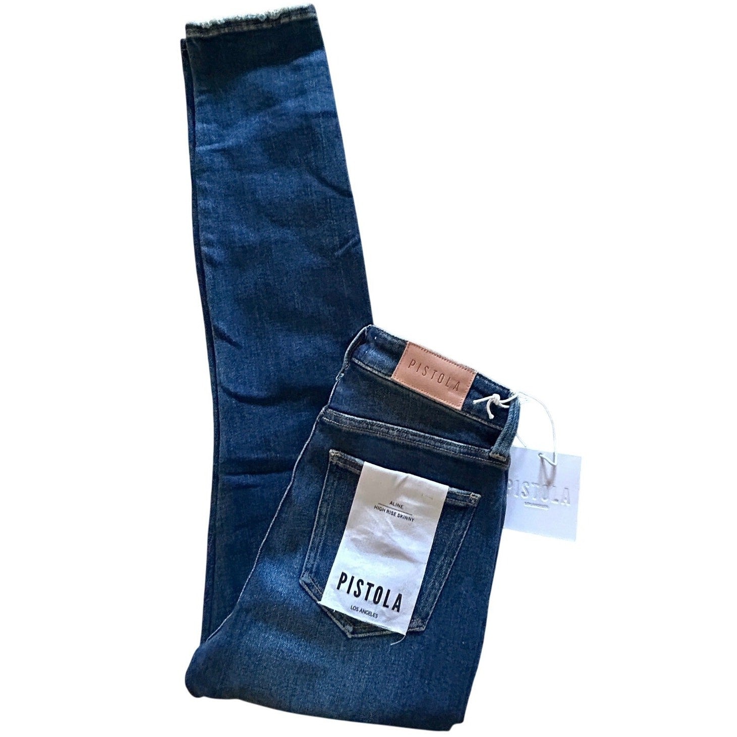Revolve Pistola Aline Forever Jeans, High Rise, Skinny Stretch, Dark Sz 26 NWT