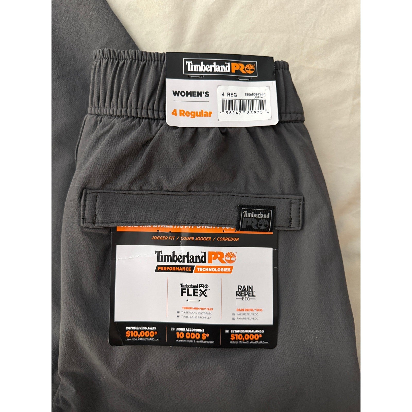 Women's Timberland PRO Morphix Jogger Pant Size 4 Asphalt Gray NWT