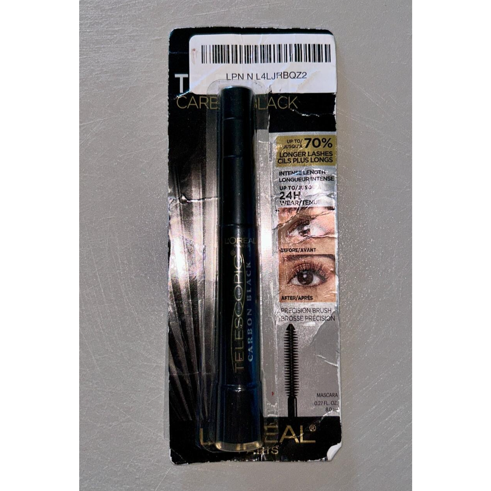 L'Oreal Paris Makeup Telescopic Original Lengthening Mascara Carbon Black 0.27