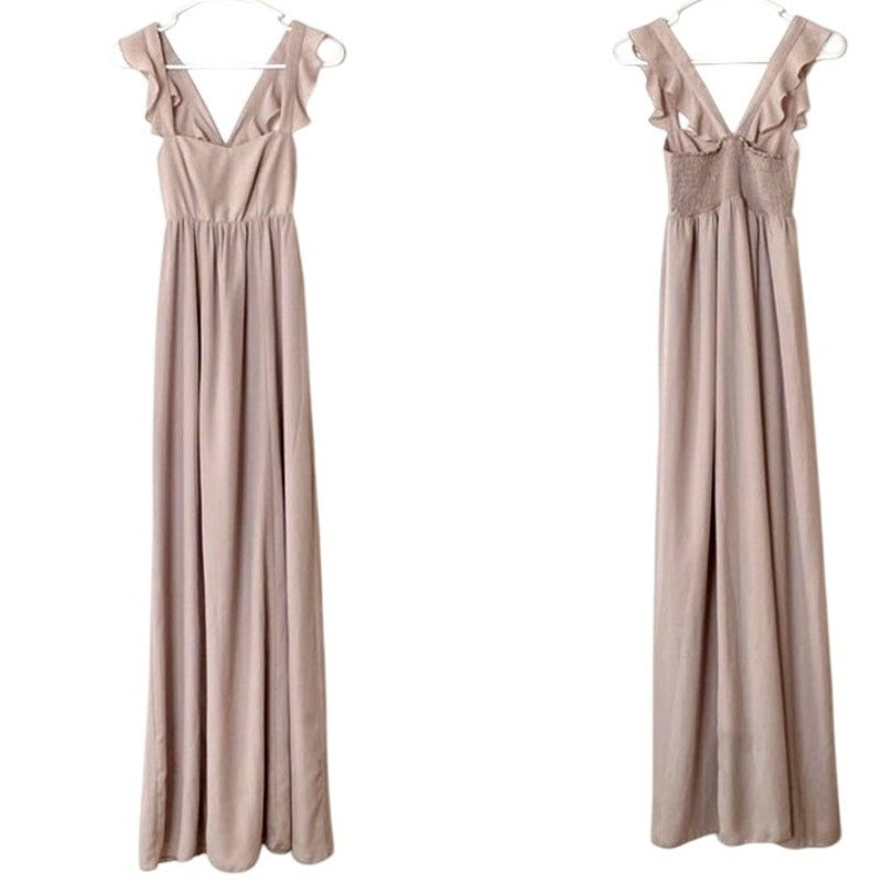 Show Me Your Mumu June Maxi Dress Show Me The Ring Crisp Size Small NWT