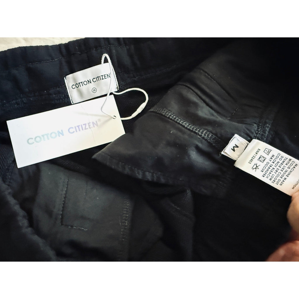 Cotton Citizen Sweatpant Black w/ Elastic Waist & Ankle Pockets Size Small NWT