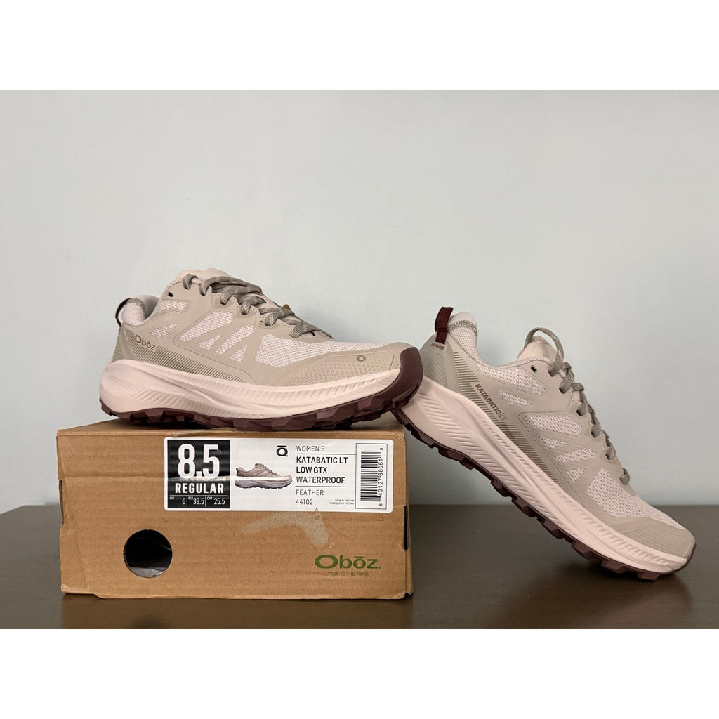 BRAND NEW Oboz Katabatic LT Hiking Shoes Women’s 8.5 Lightweight Trail Sneakers