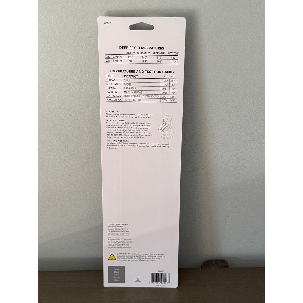 Kitchen Aid Candy & Deep Fry Thermometer Brand New