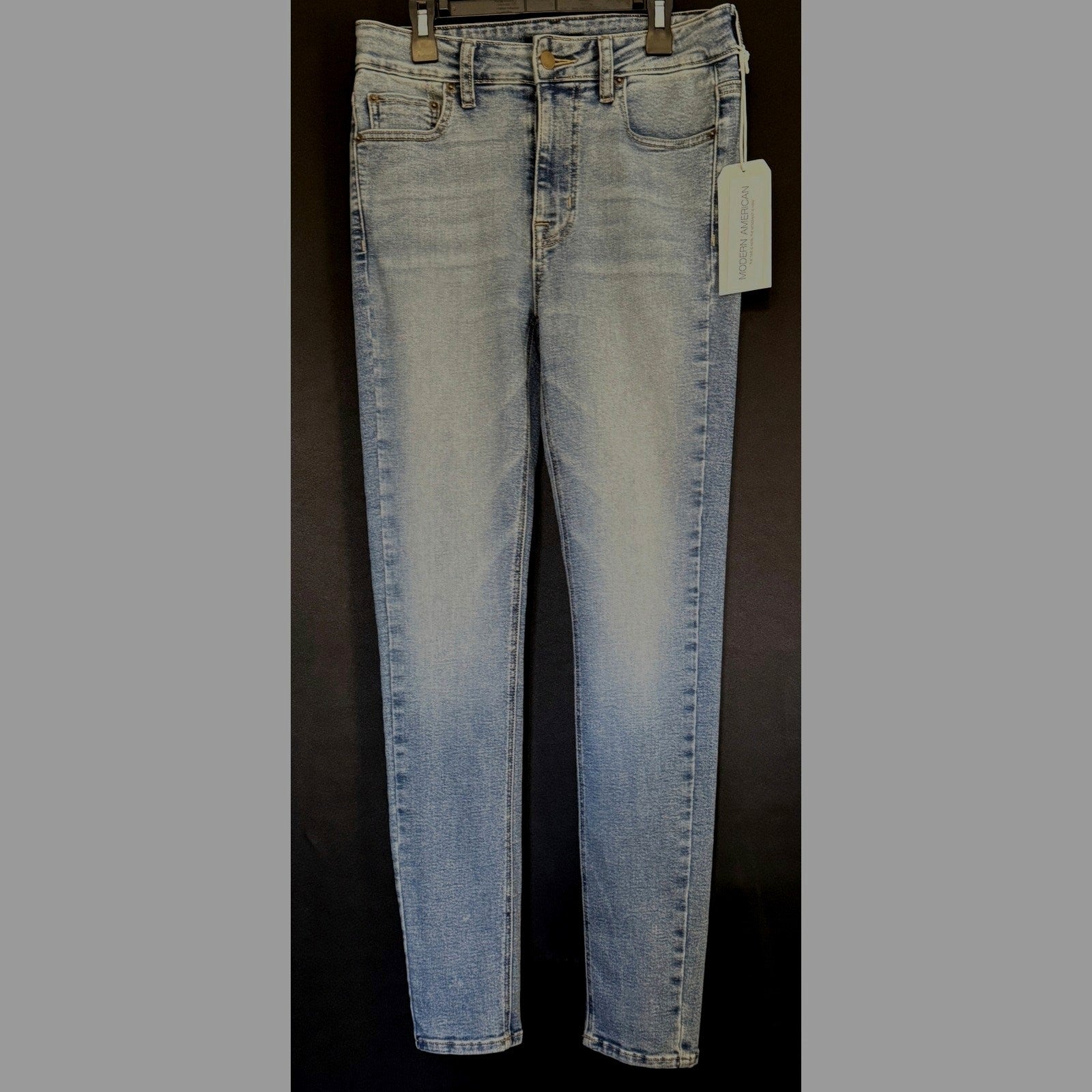 Modern American Sample Liberty #1 High Waist Sohocrop Skinny Denim Jeans Size 