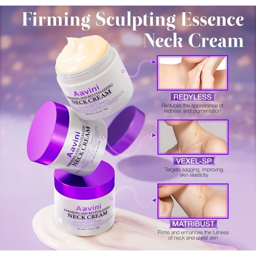 Aavini Firming Neck Cream Peptide Collagen Lift 1.7oz Wrinkle Dark Neck NEW