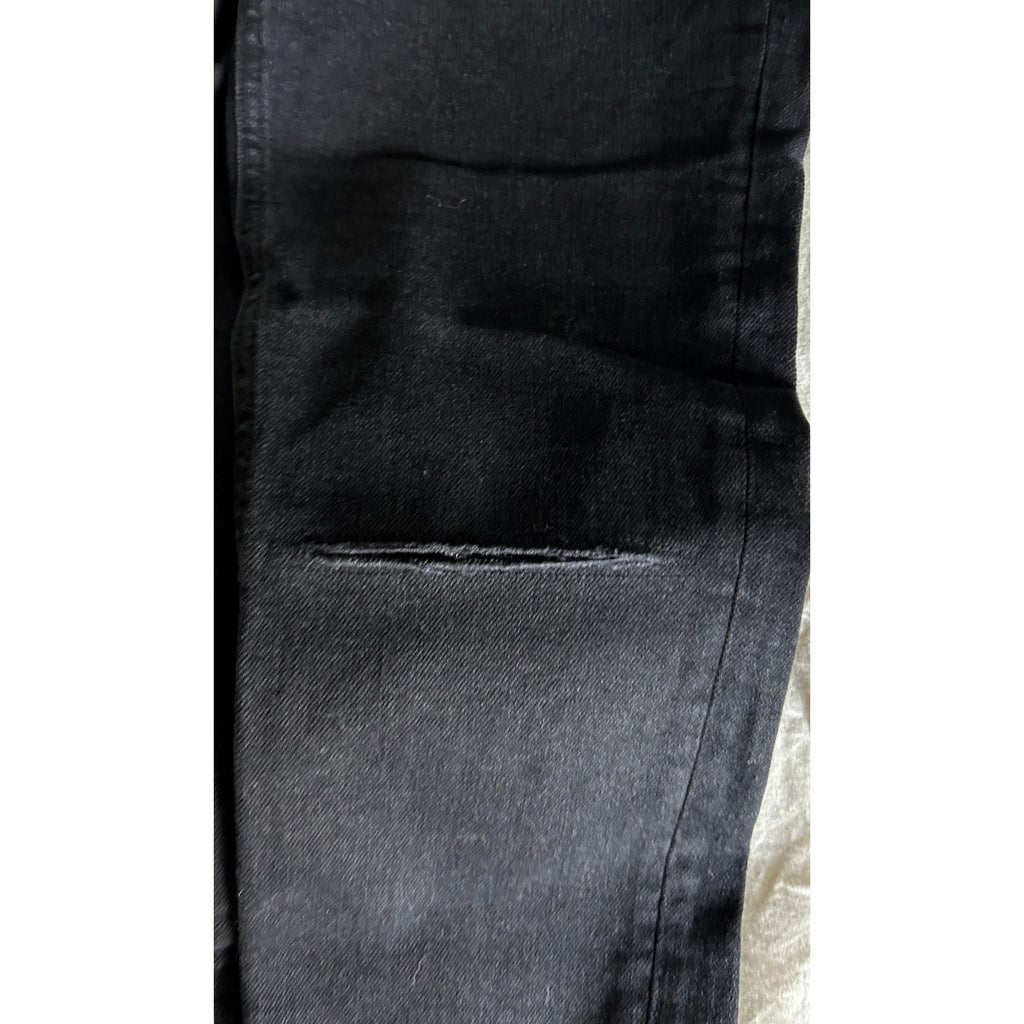 We the Free Black Stella Skinny Jeans Sz 26 High Rise, Button Fly, Raw Hem, NWT