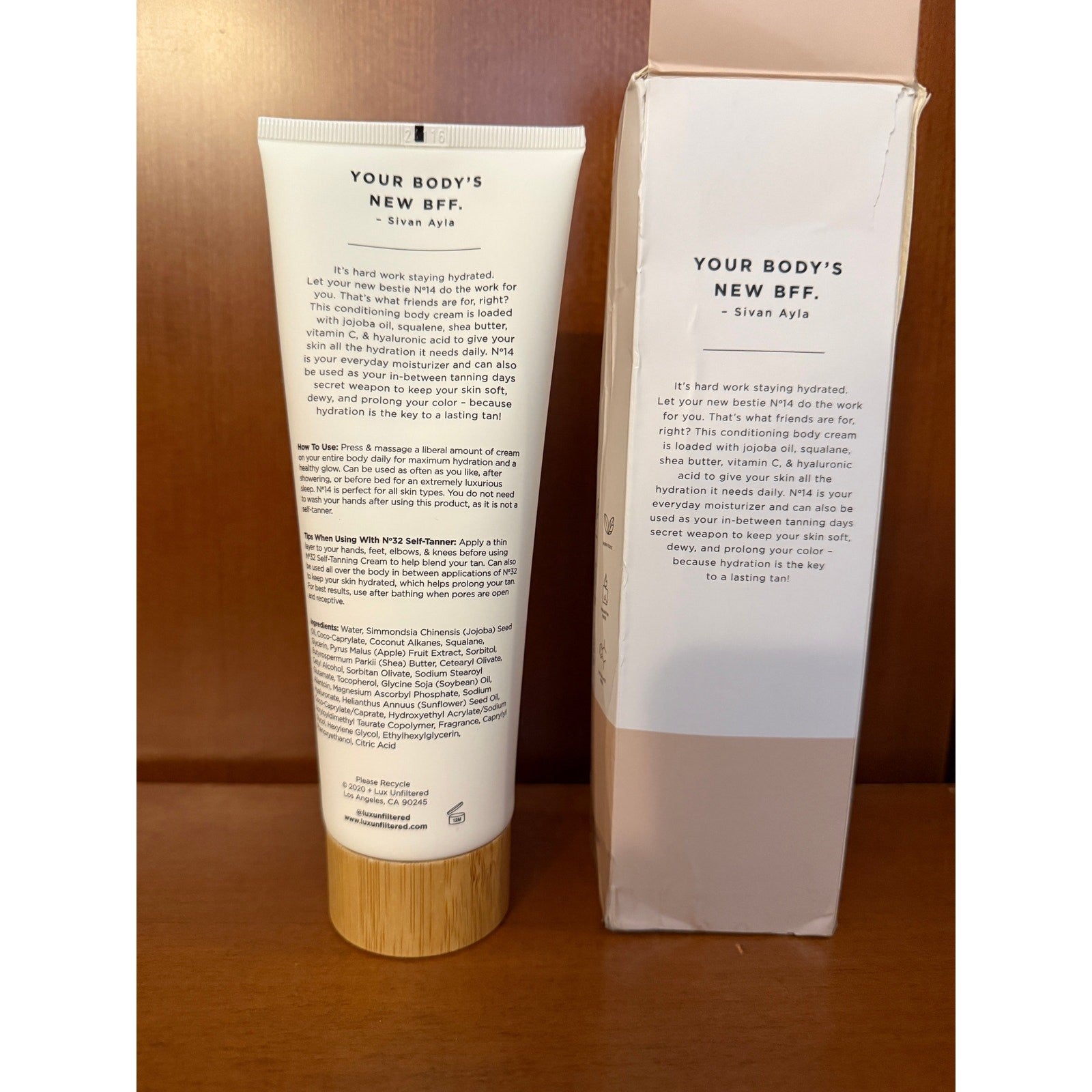 + Lux Unfiltered No 14 Conditioning Body Cream (Santal) in Box