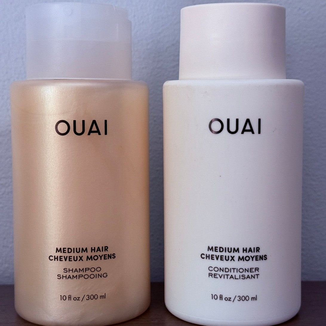 OUAI Medium Hair Shampoo & Conditioner Set Sealed New 
