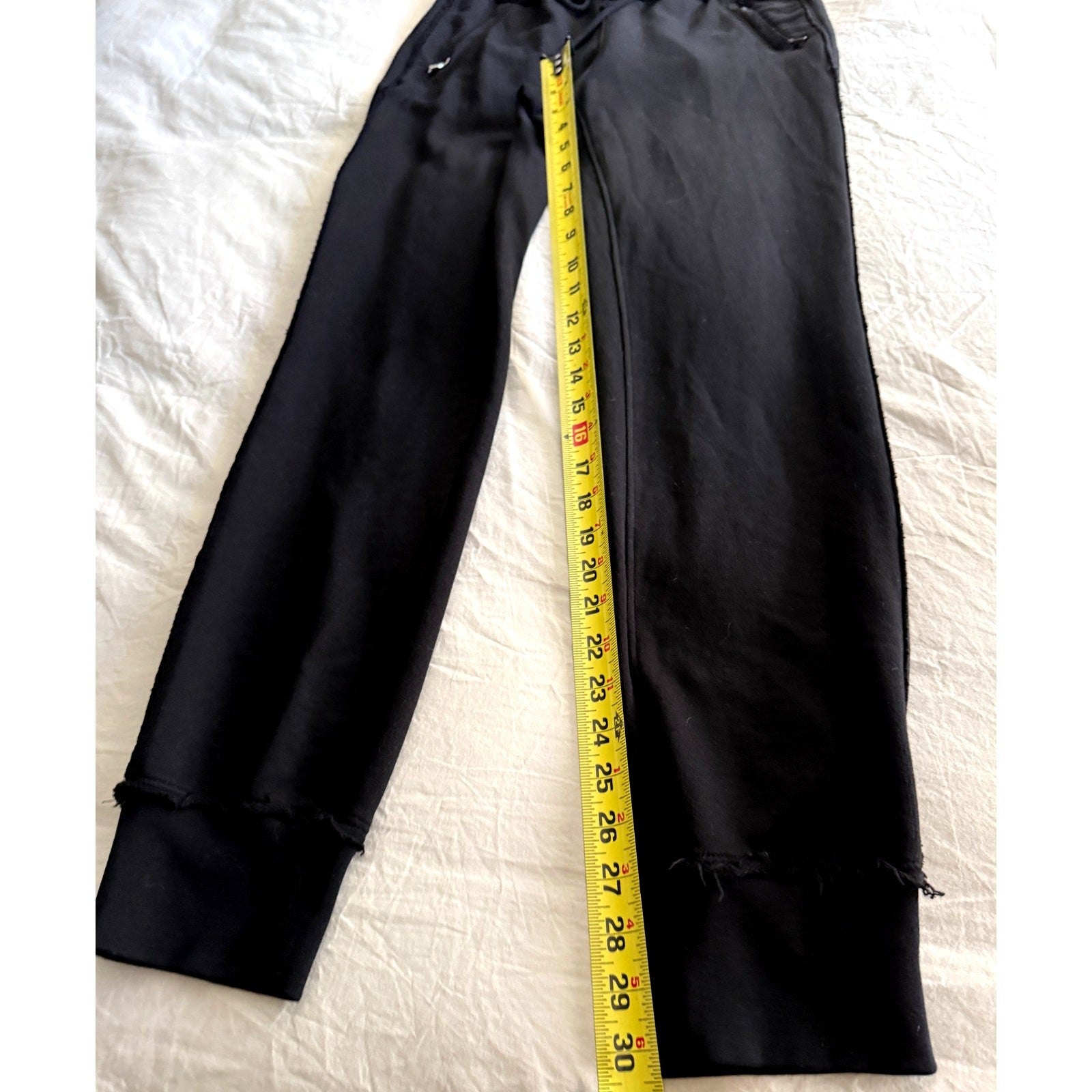 Cotton Citizen Sweatpant Black w/ Elastic Waist & Ankle Pockets Size Small NWT