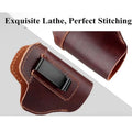 Genuine Hand Crafted Leather Holster Small Hand Piece Right Handed Burgundy NEW
