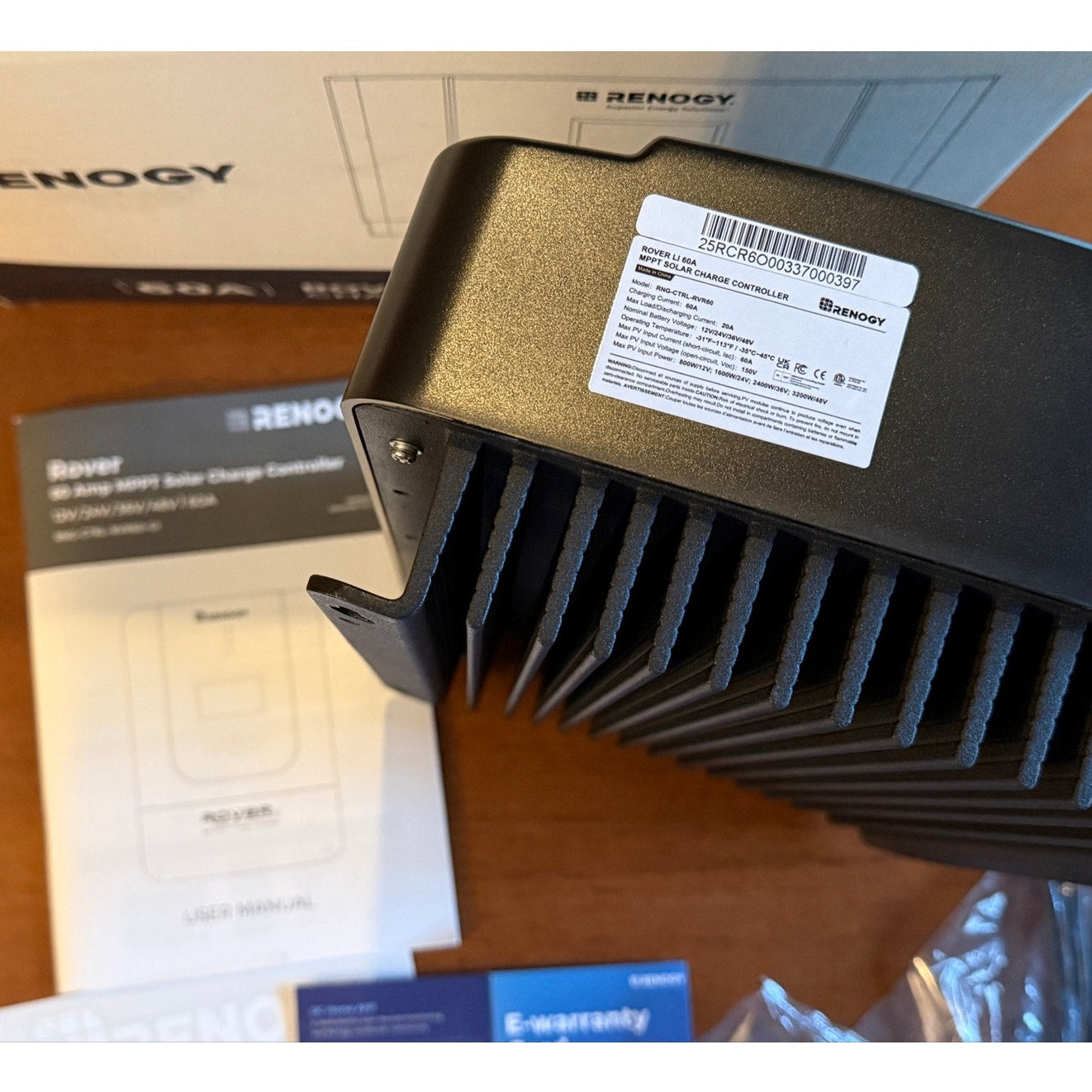 Renogy Rover 60A MPPT Solar Charge Controller 12/24/36/48V Auto LCD BRAND NEW