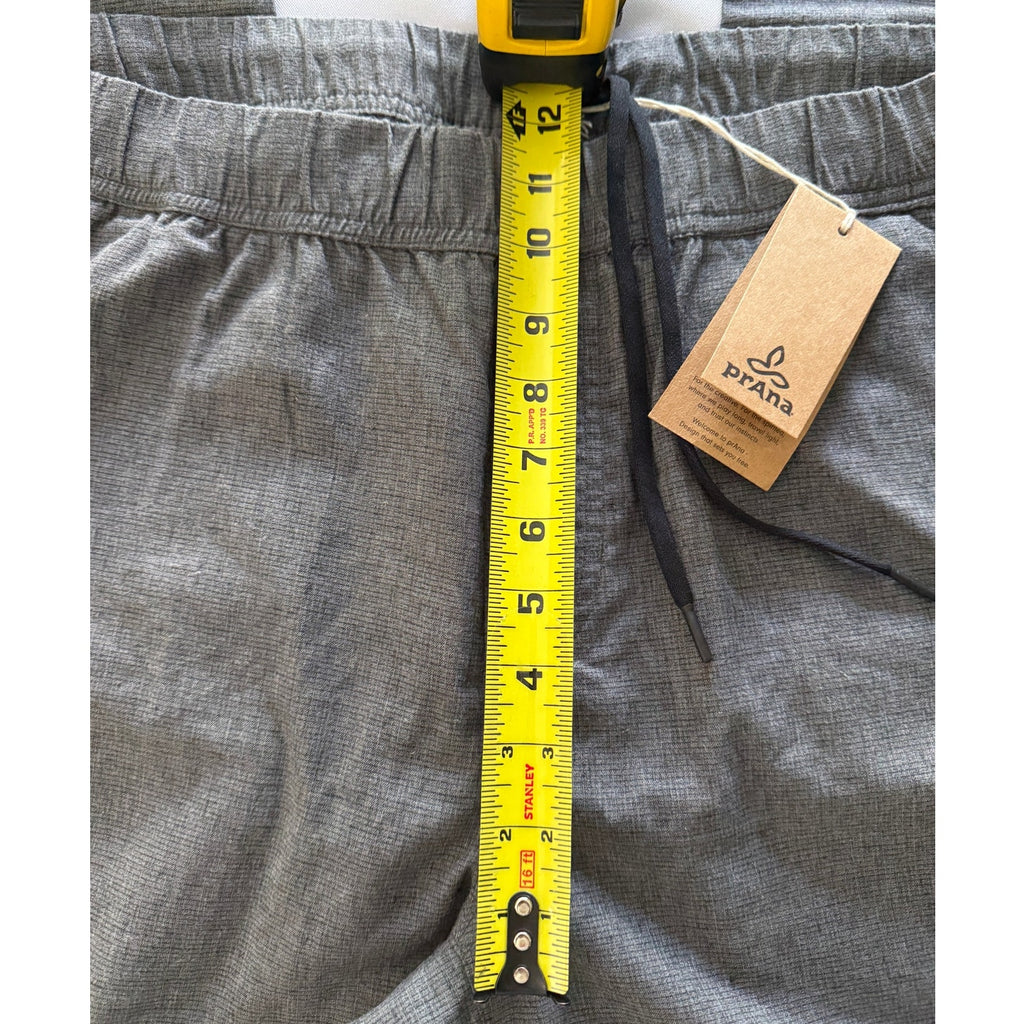 prAna Men’s Vaha E‑Waist Pants Gravel Grey Hemp Blend Large 34 Inseam NWT