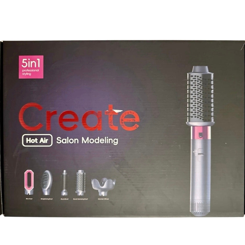 Create Hot Air Salon Modeling 5 Tools in 1 - Professional Styling Set NIB