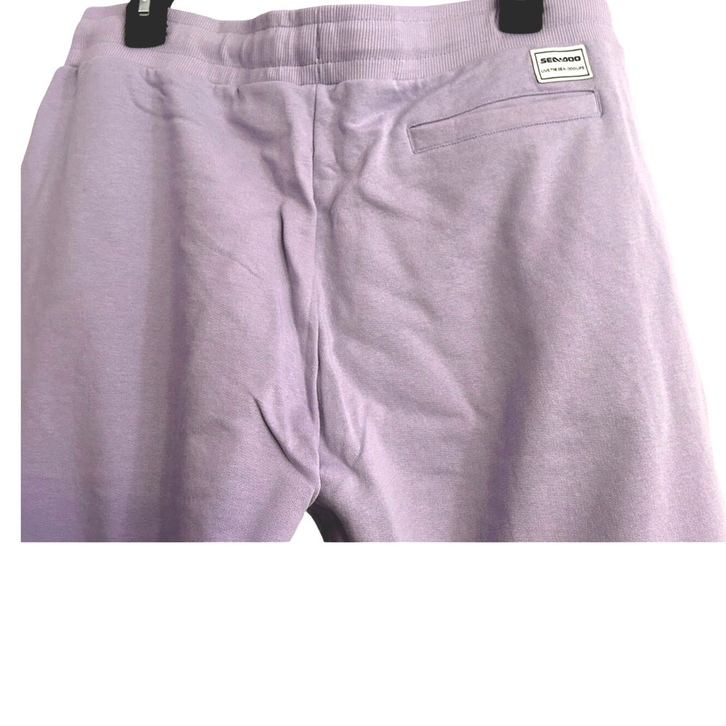 Seadoo Soft Terry Joggers Drawstring Waist Lavender Sz Large NWT