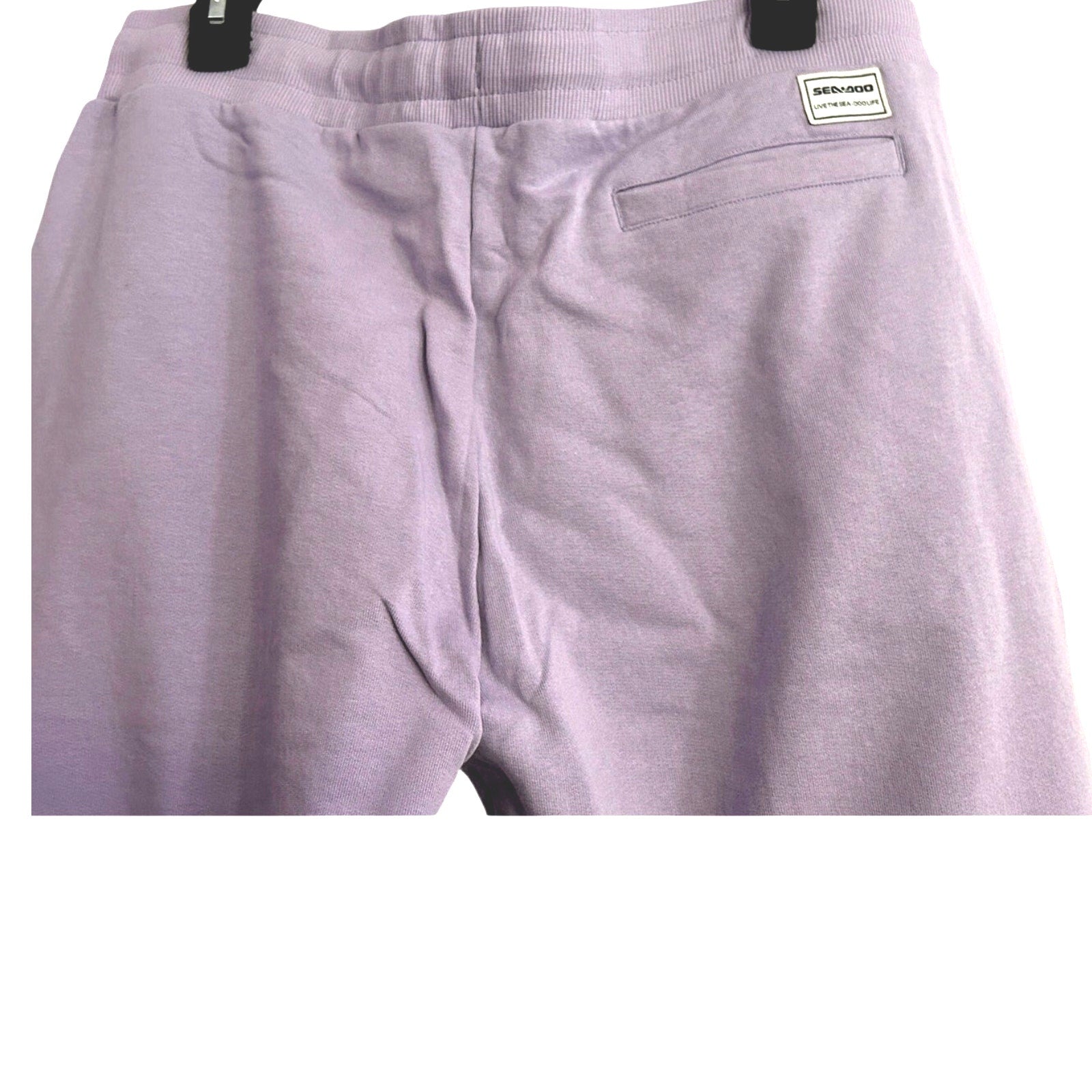 Seadoo Soft Terry Joggers Drawstring Waist Lavender Sz Large NWT