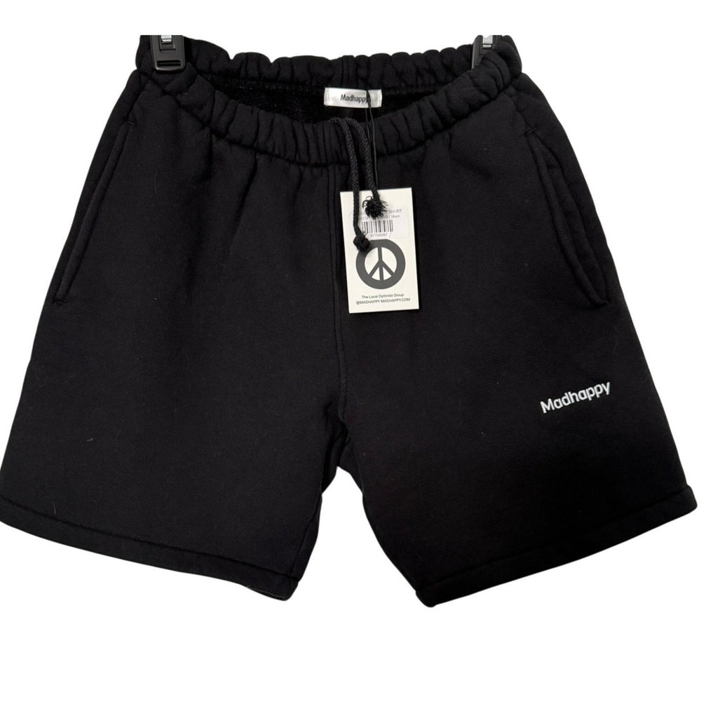 Madhappy Classic Fleece Shorts Black NWT Unisex Mens Small /Womens Medium