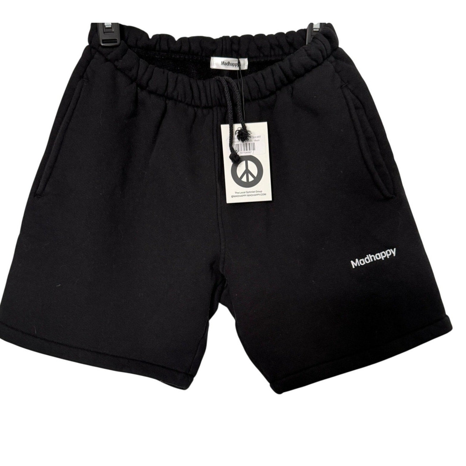Madhappy Classic Fleece Shorts Black NWT Unisex Mens Small /Womens Medium