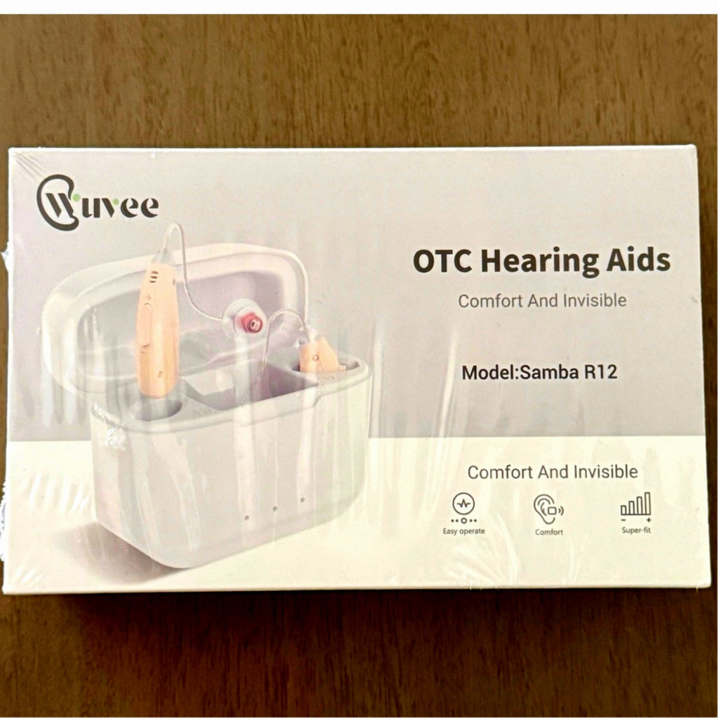 New Wuvee Samba R12 OTC Behind Ear Hearing Aids – Rechargeable Invisible Comfort