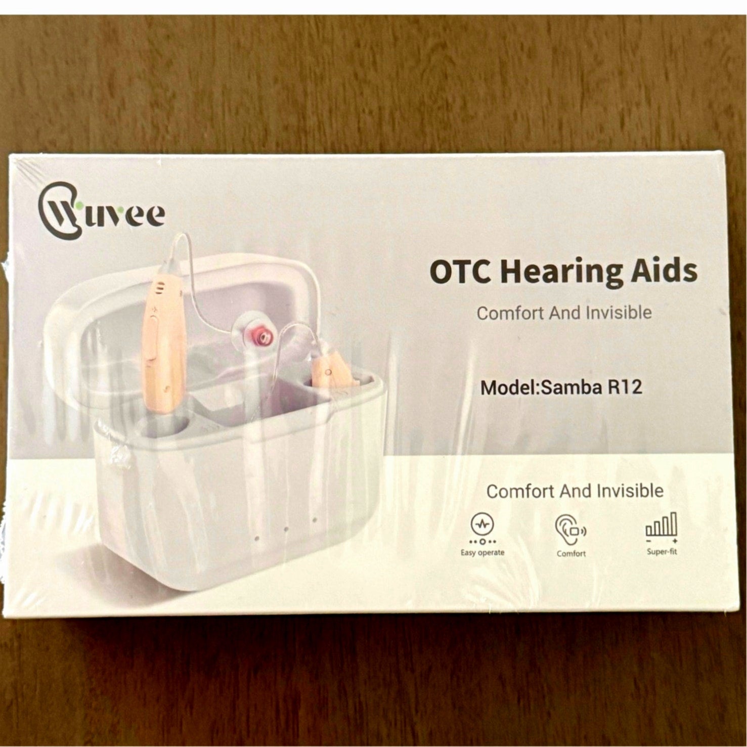 New Wuvee Samba R12 OTC Behind Ear Hearing Aids – Rechargeable Invisible Comfort