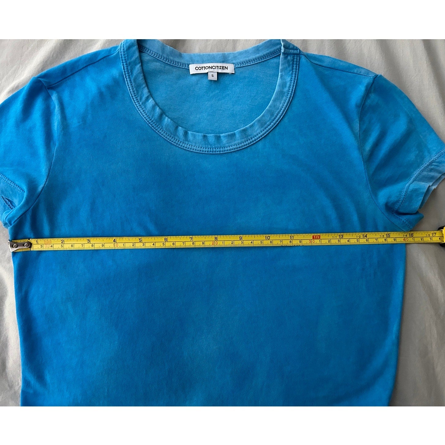 Cotton Citizen Standard Baby Tee Vintage Sky Blue Women's Size Small New