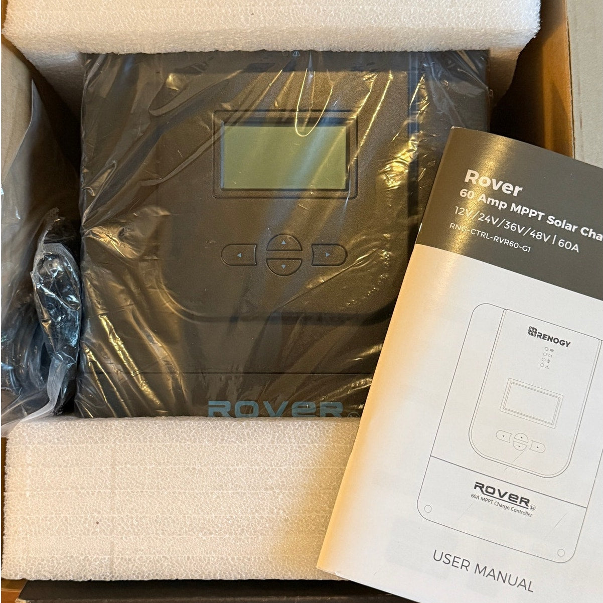 Renogy Rover 60A MPPT Solar Charge Controller 12/24/36/48V Auto LCD BRAND NEW