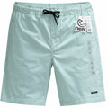 Mens Neff Board Shorts Elastic Waist Drawstring Pockets Turquoise Sz LARGE NWT