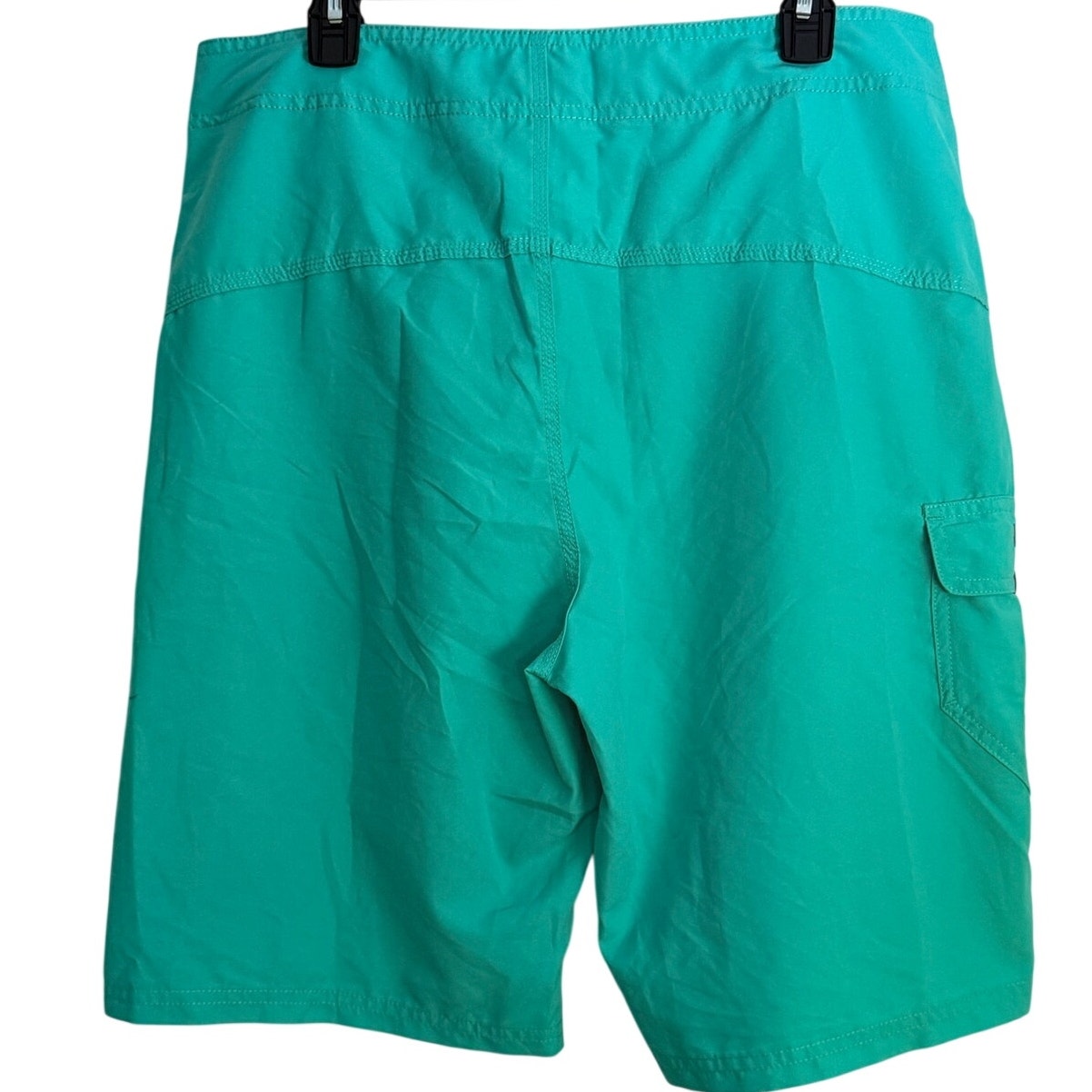 Hurley Phantom Board Shorts 34 Turquoise Stretch Surf Swim Trunks Pockets NWT