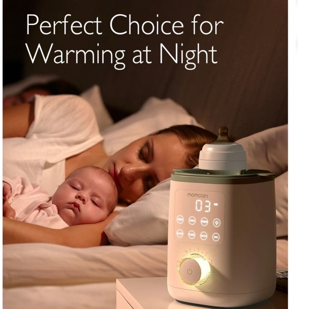 Momcozy Fast Baby Bottle Warmer for All Bottles Breastmilk Timer & Auto Shut-Off