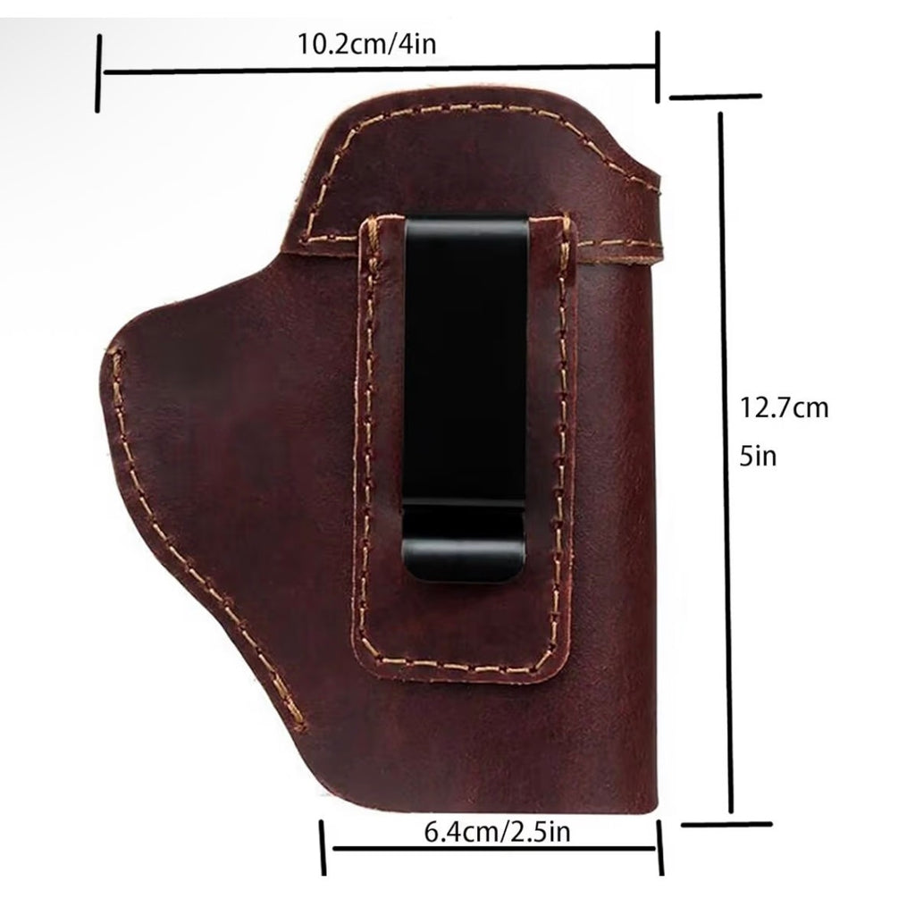 Genuine Hand Crafted Leather Holster Small Hand Piece Right Handed Burgundy NEW