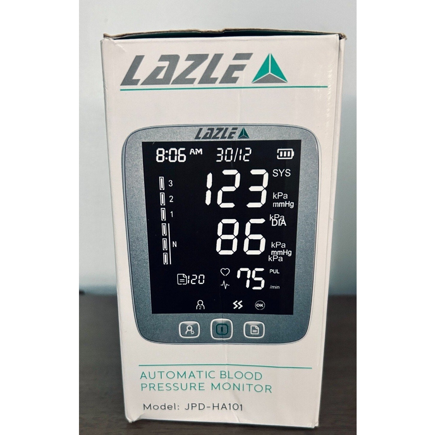 Lazle Automatic Upper Arm Blood Pressure Monitor Model JPD-HA101 NIB