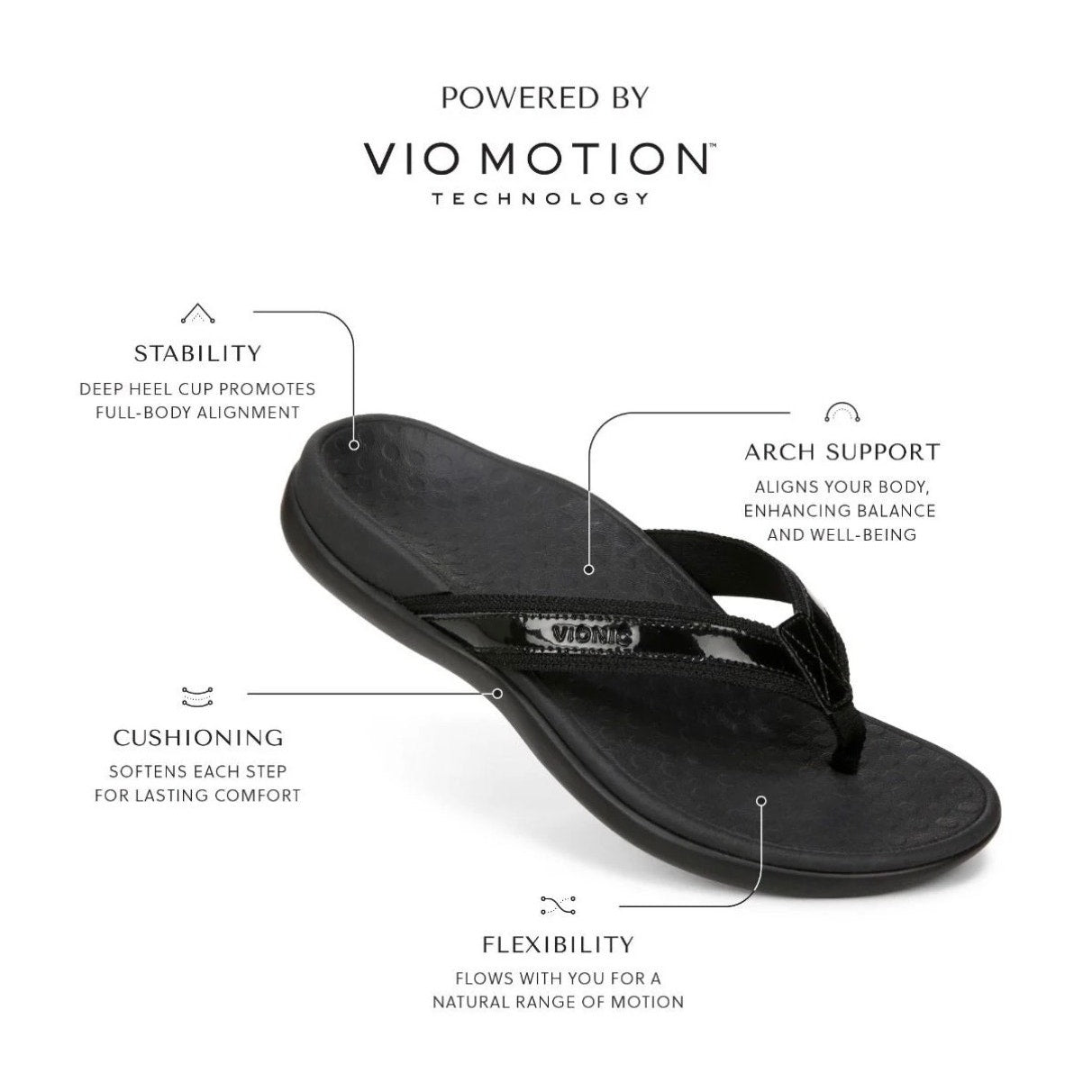 Vionic Tide Womens Flat Thong Sandals Bronze Metallic Leather Size 11 M NIB