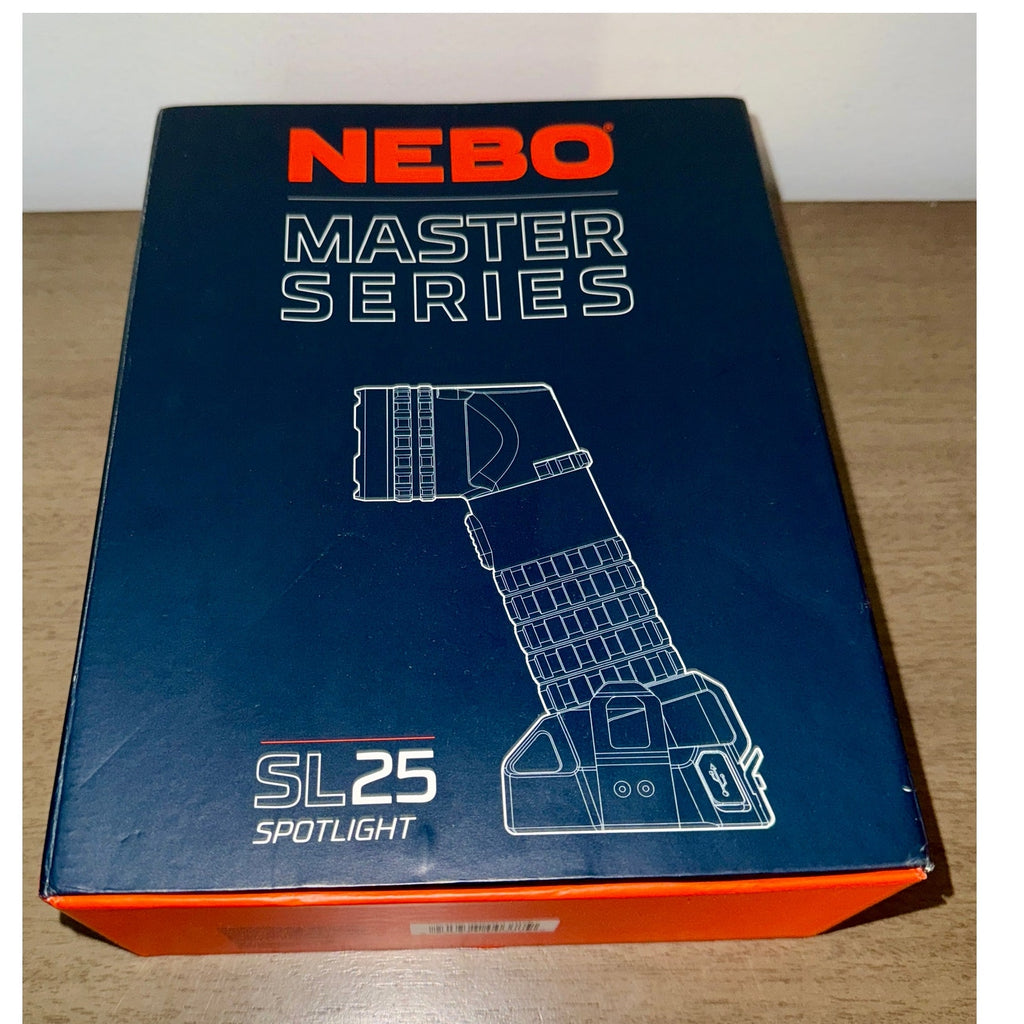 NEBO SL25 Dual-Beam Flood & Spot Light – Rugged, Waterproof, Emergency Ready NIB