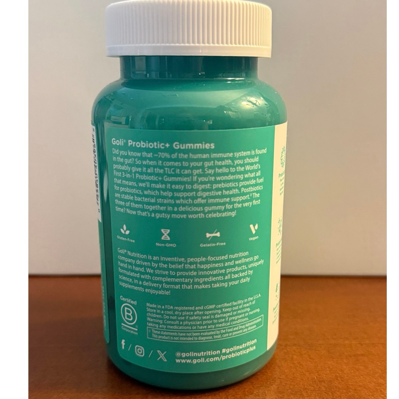Goli Pre+Post+Probiotics Gummies 60ct Digestive Health Immune Support EXP 8/27