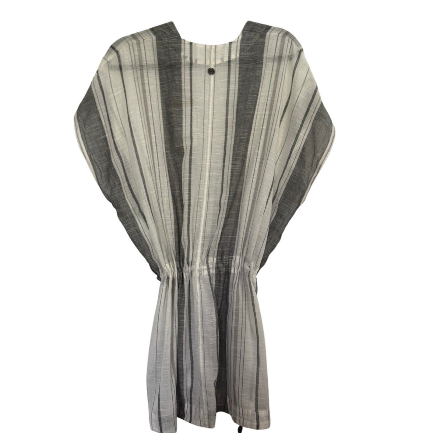prAna Marina Bay Tunic S • Organic Cotton • Grey Stripe • Relaxed Gauzy Fit NWT