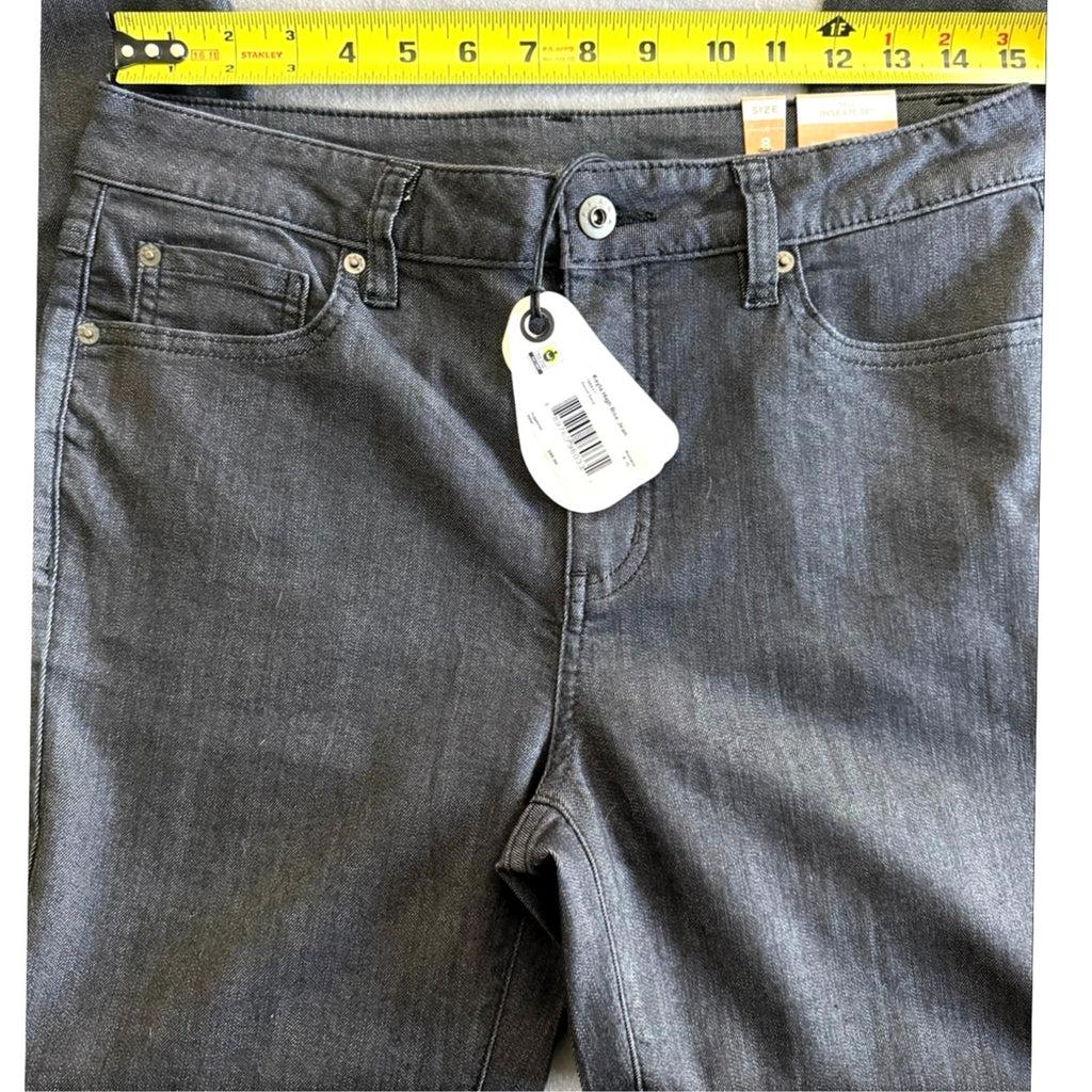 PrAna Kayla Organic Cotton Stretch High Rise Jeans Gray Women 8 / 29 x 34 NWT
