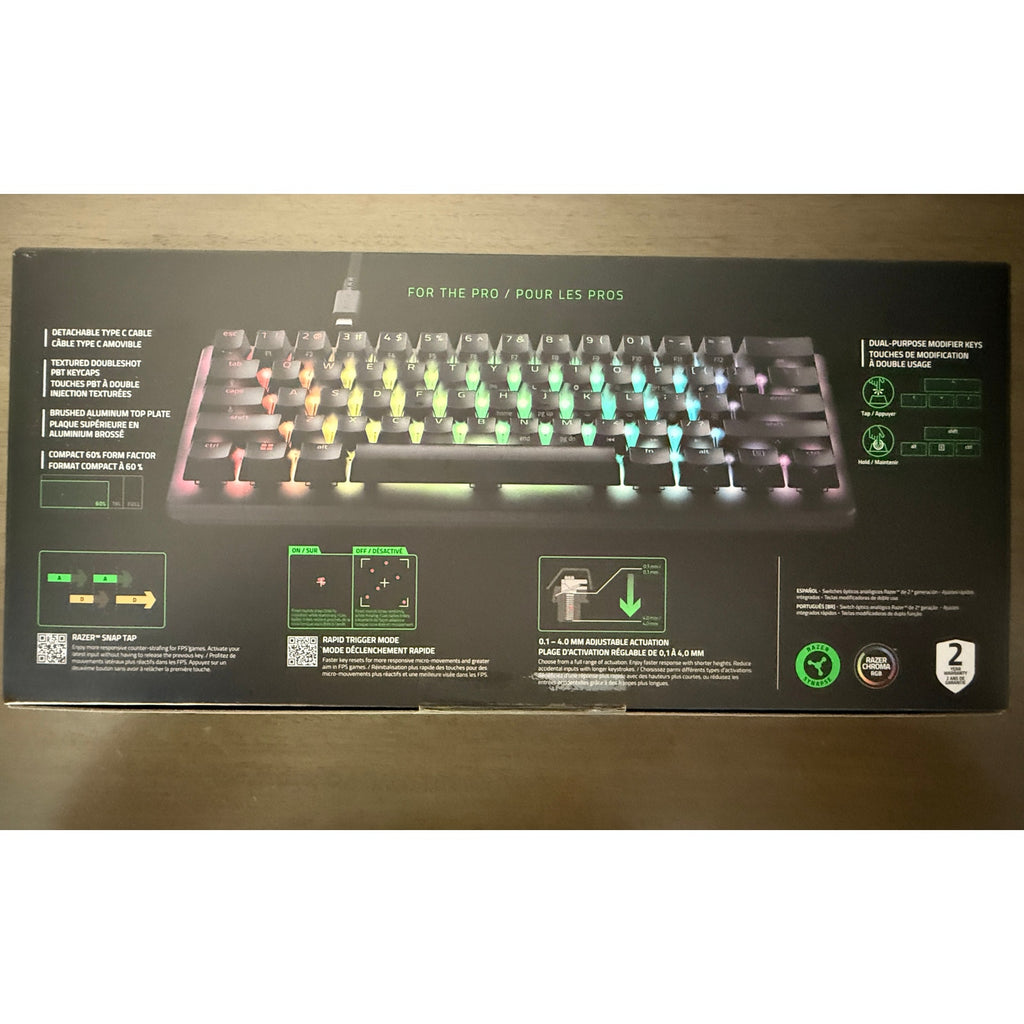 Razer Huntsman V3 PRO Mini 60% Analog Optical Esports Gaming Keyboard Sealed New