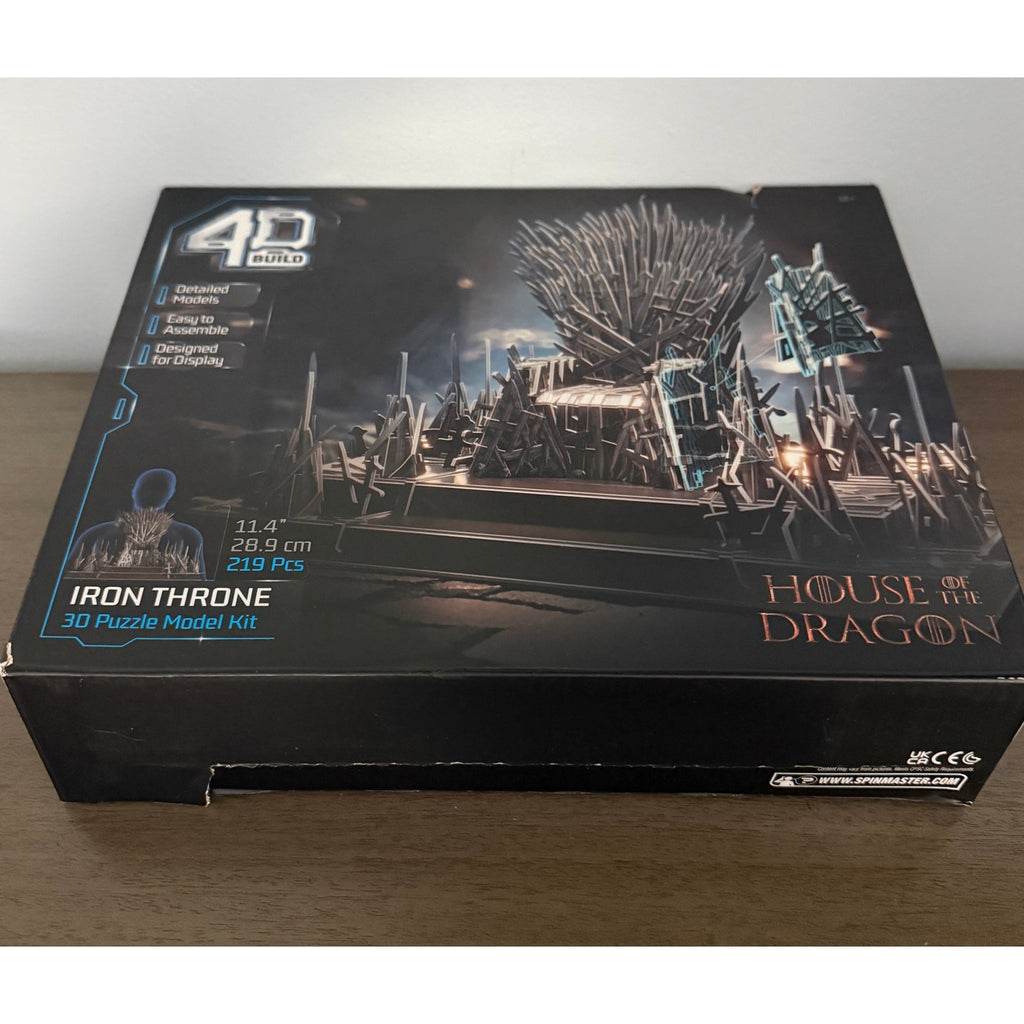Game of Thrones Iron Throne 3D Model Kit 219pcs House of the Dragon Sealed Box