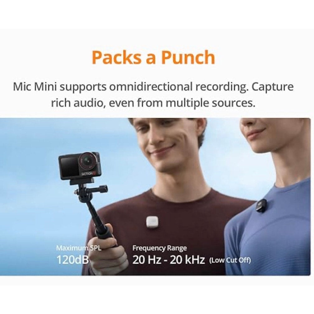 DJI Mic Mini Transmitter Ultralight, Wireless Microphone for Creators White NEW