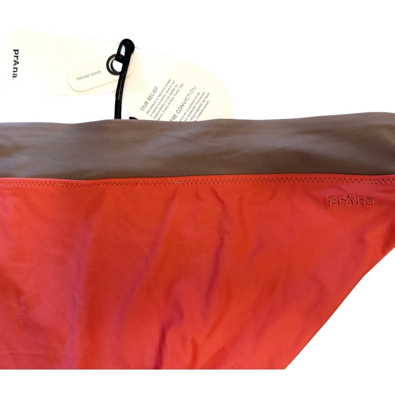 Womens Prana Baja Bound Summer Wave Bikini Swim Bottom Sz Small Color Rose Fire