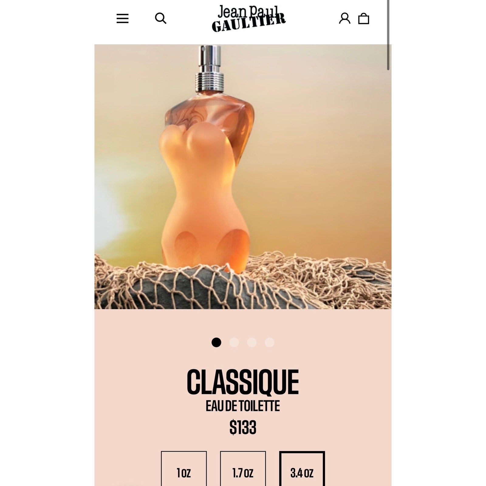 Jean Paul Gaultier Classique EDT –Iconic Floral Ginger & Vanilla Women’s Perfume
