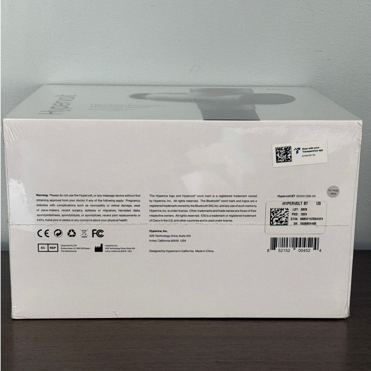 Hypervolt Handheld Percussion Deep Tissue Massager Bluetooth Model – New Sealed