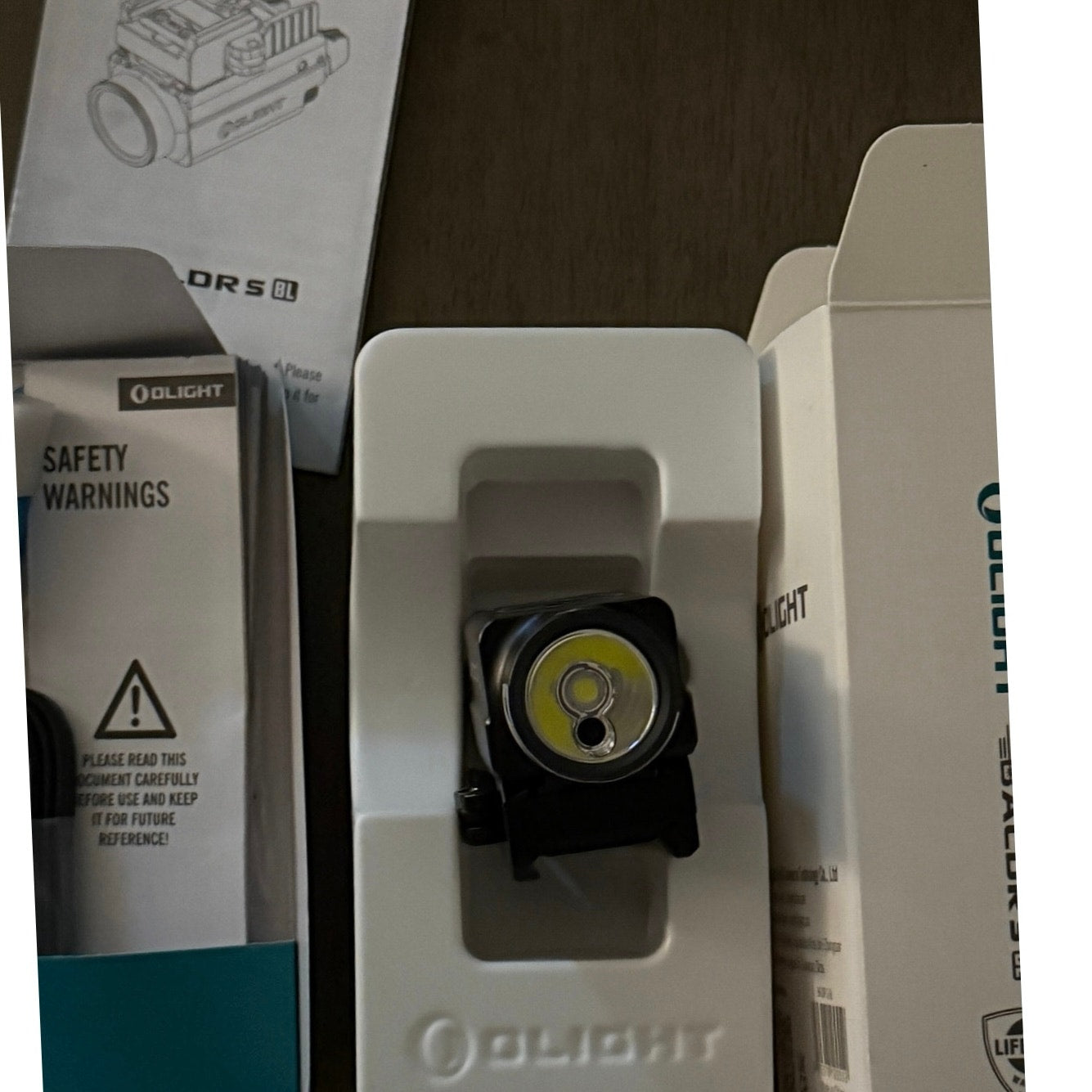 Olight Baldr S BL Rechargeable 800 Lumens Rail Mounted Weapon Light w/Blue Laser