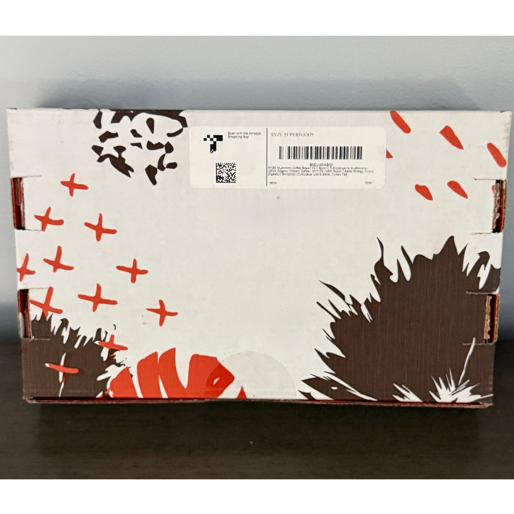 RYZE SUPERFOODS Mushroom Coffee Dark Roast Box Set Sealed